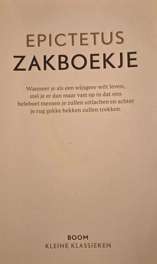 Zakboekje - Epictetus (Tweedehands)