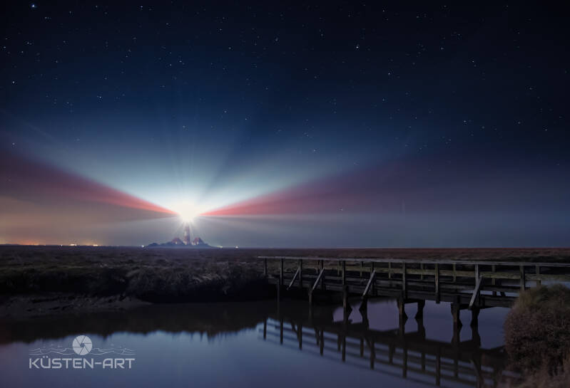 Westerheversand bei Nacht