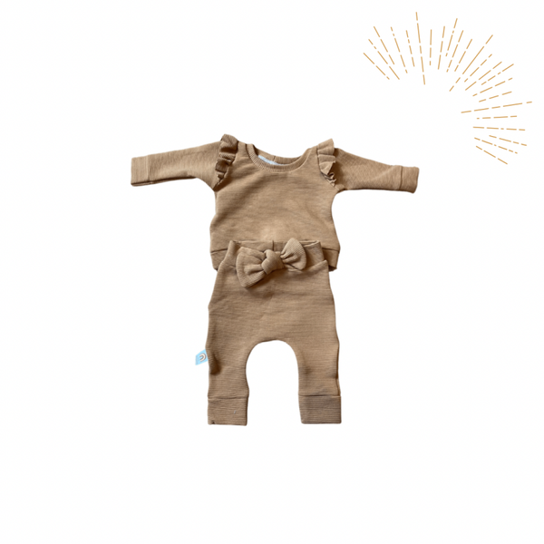 Setje Ruffle Toffee