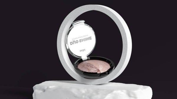 Eyeshadow. Duo Shine Gebakken Oogschaduw 02 (beigebruin)