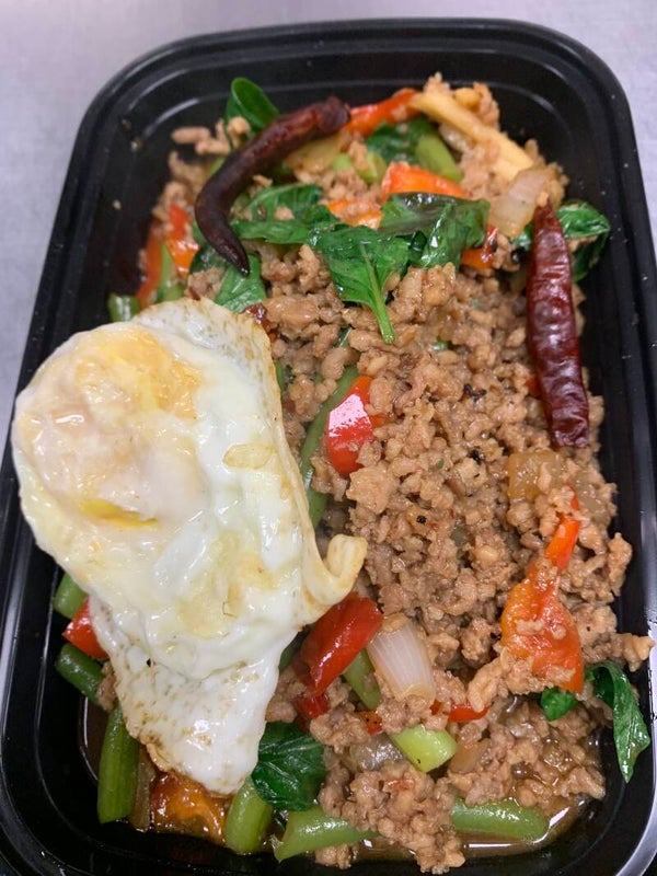 Pad Gra Prow(Ground Chicken or Ground Beef)