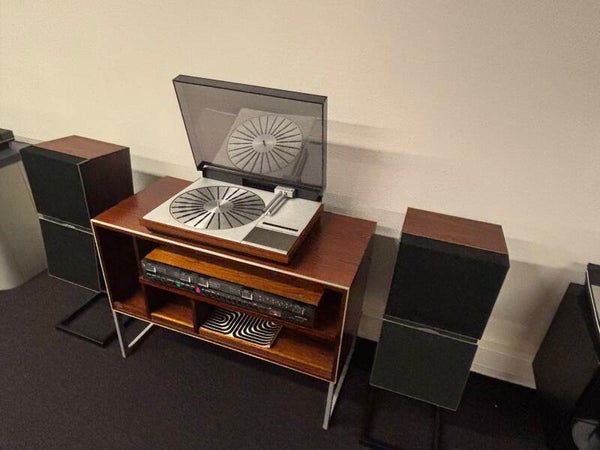 Beogram 4002 With Cabinet & Beomaster 4000 & Beovox S55 Speakers With Stands