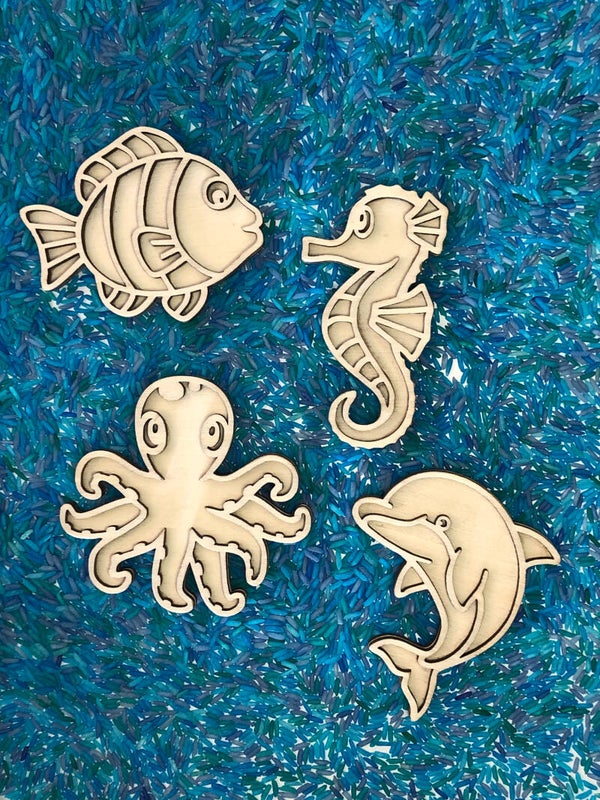 Vultray set zeedieren