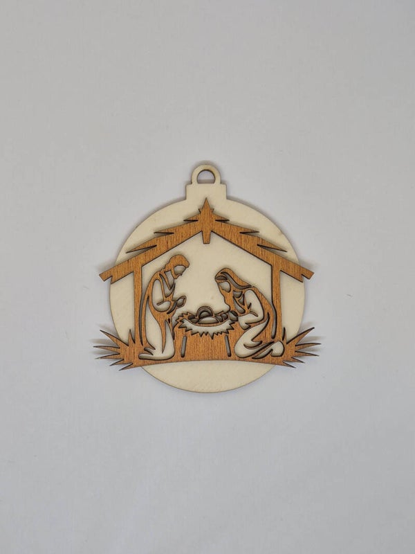 Kerstornament 2D Kerststal