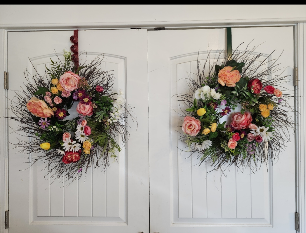 Sister Spring Wreaths
