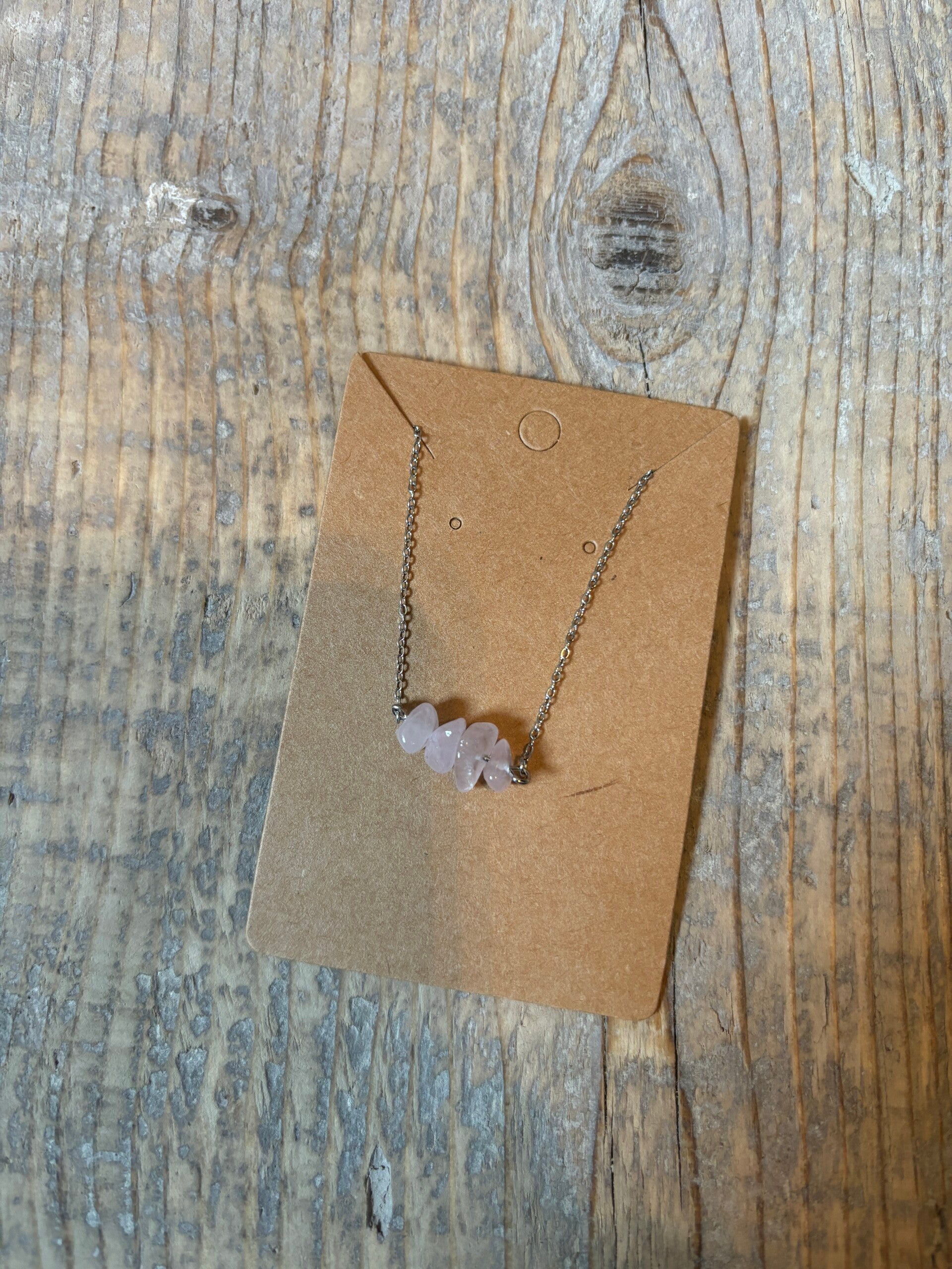Pink blossom necklace