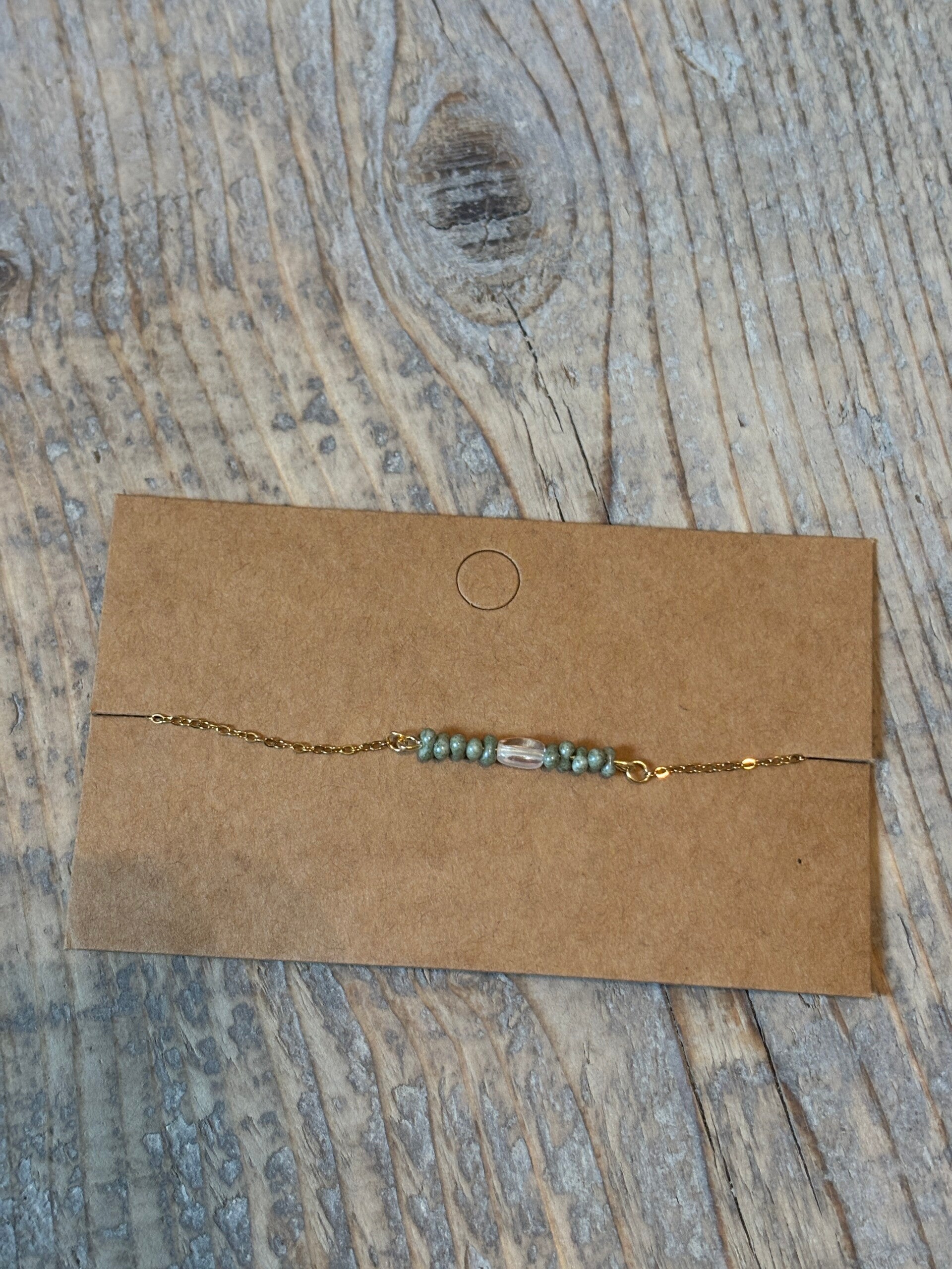 Clear forest bracelet