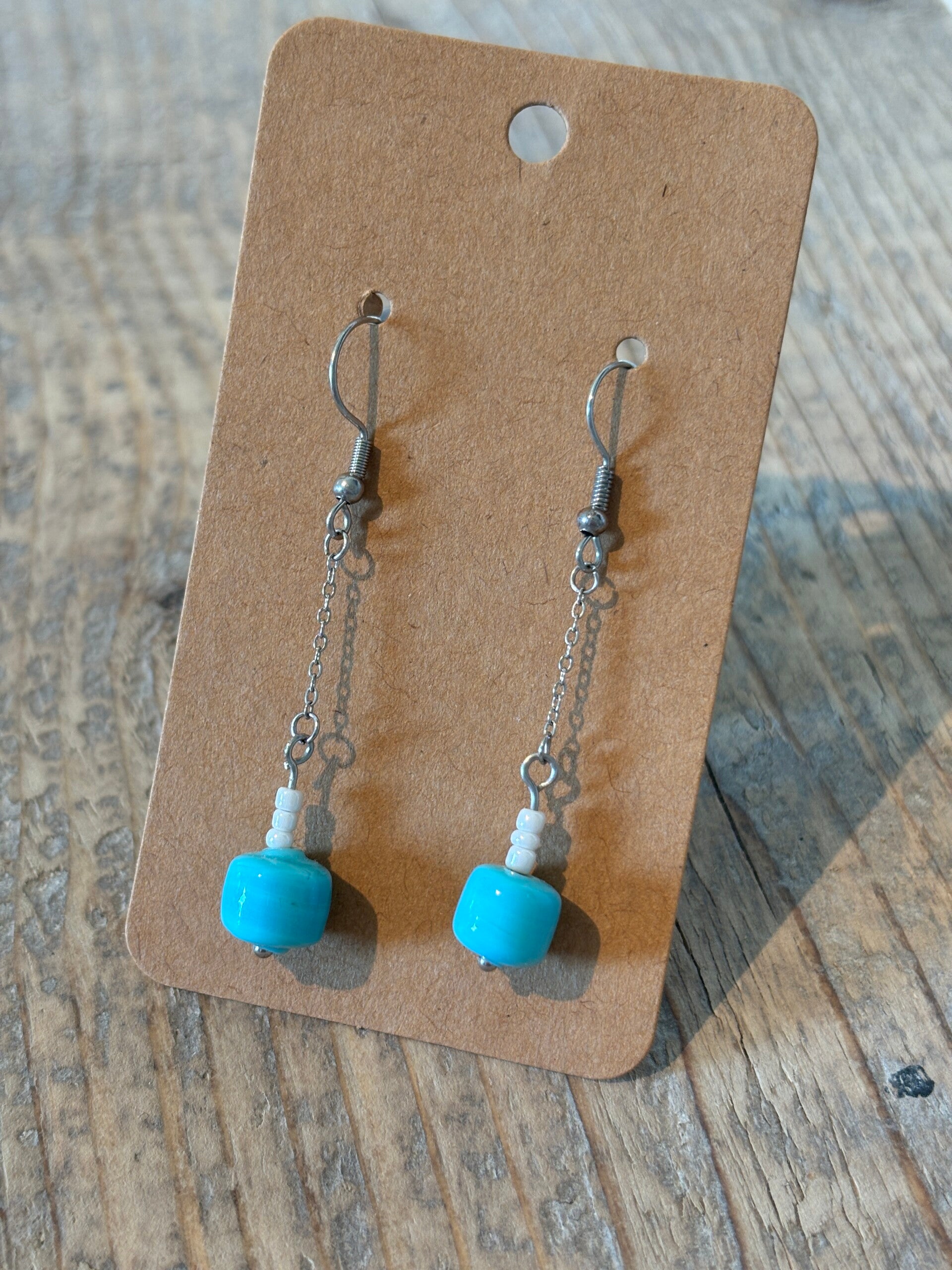 Sea water earrings
