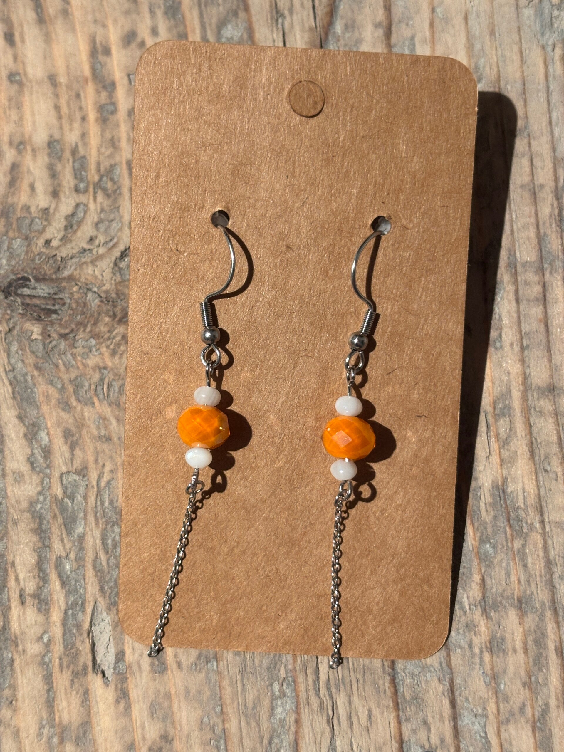 Orange earrings