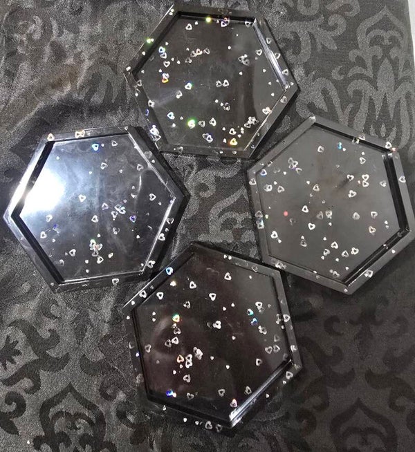 Set of Four Resin Coasters