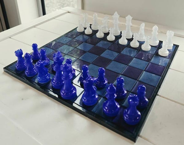 Resin Chess Board Set 💫
