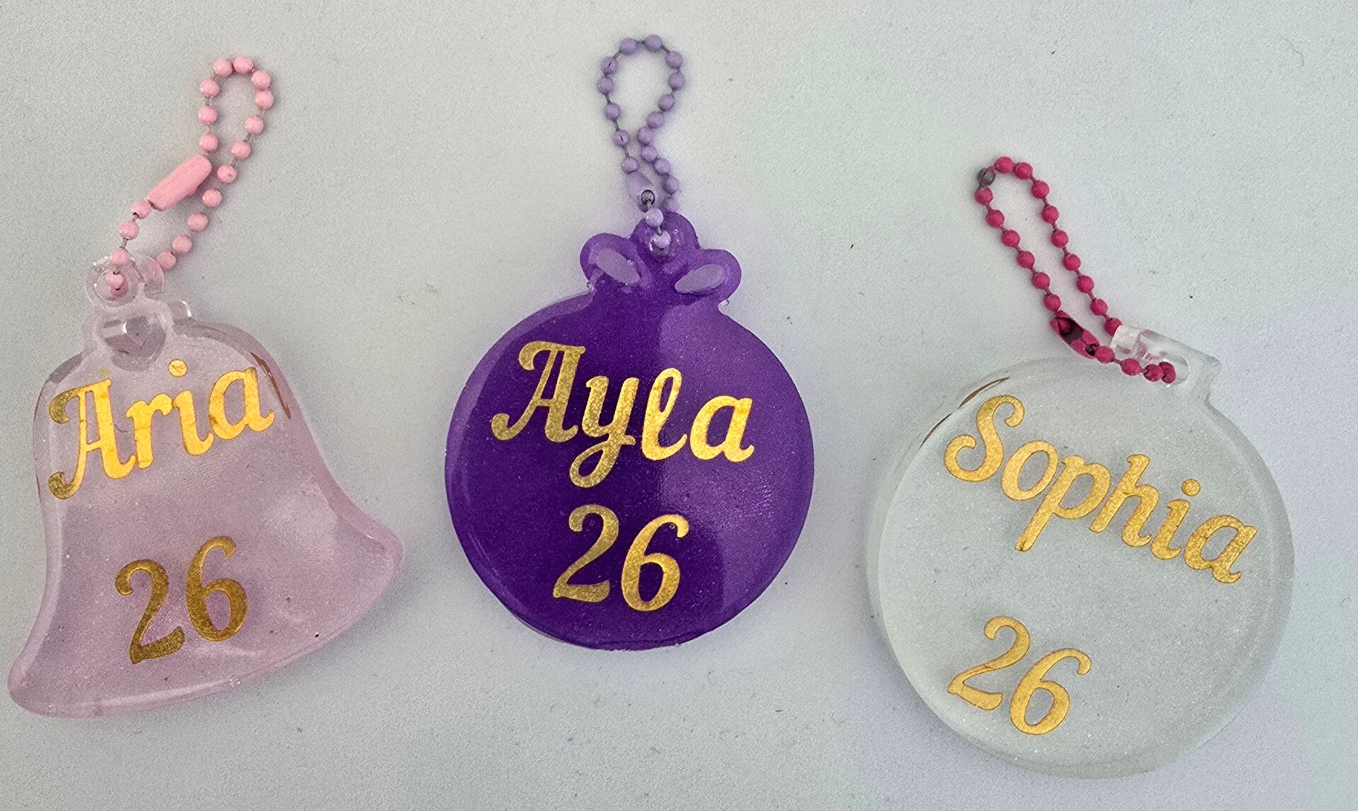 Resin Keepsake Christmas Decorations