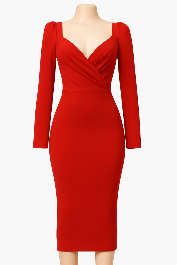 Robe Élégante Rouge (taille 42)