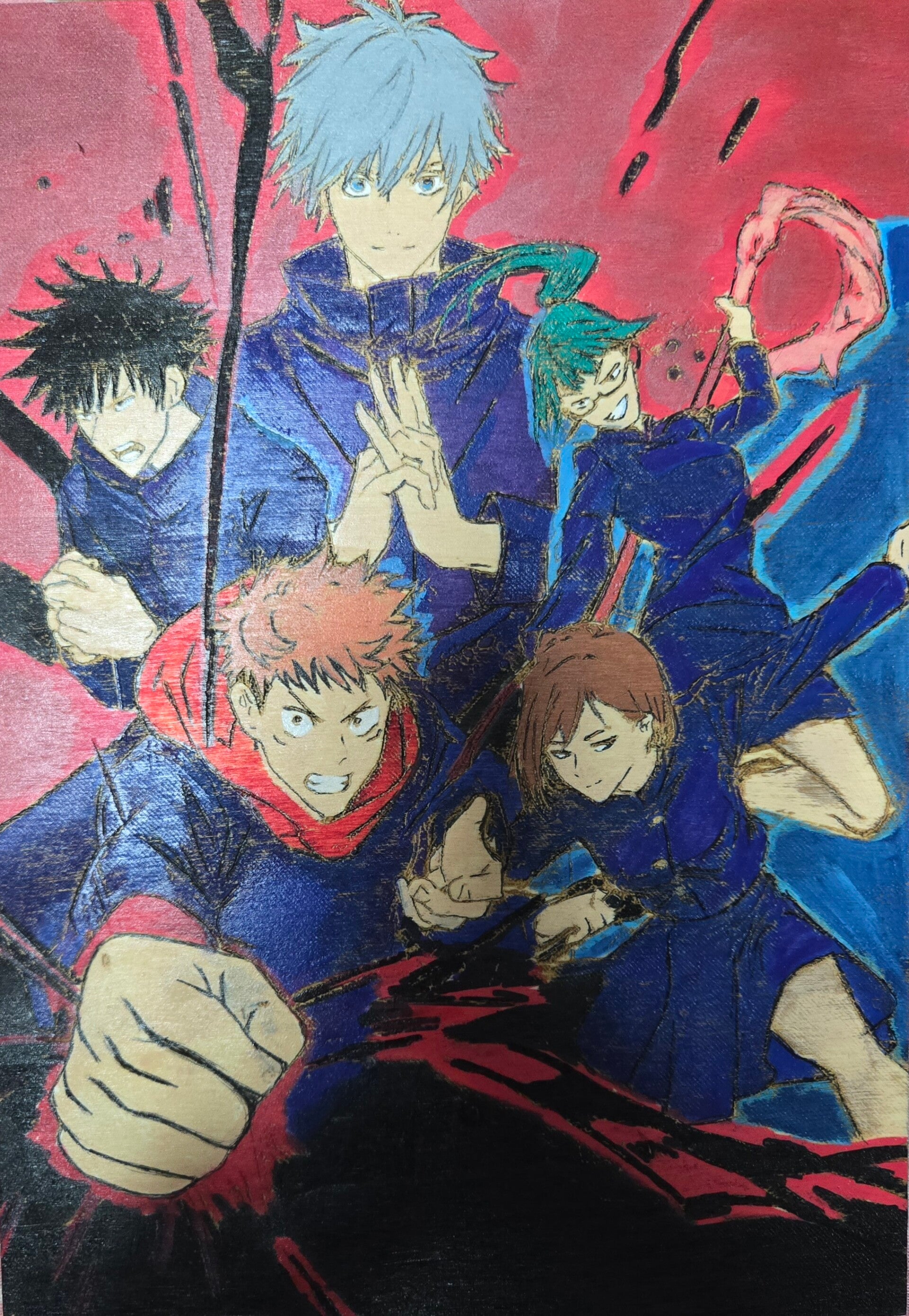🔥 Incisione su Legno – Jujutsu Kaisen