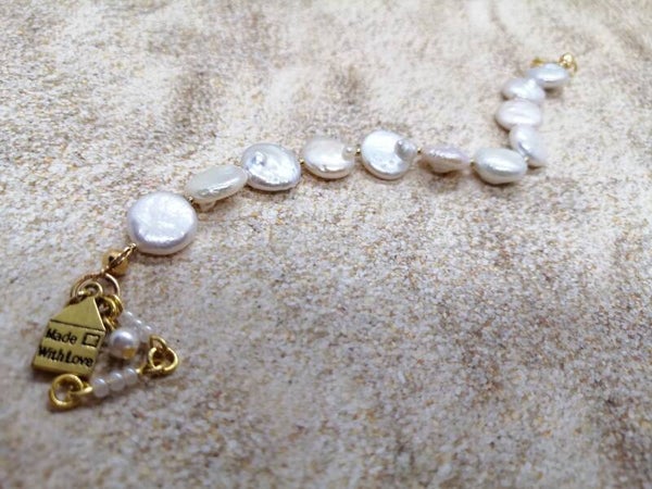 Zoetwaterparel armband