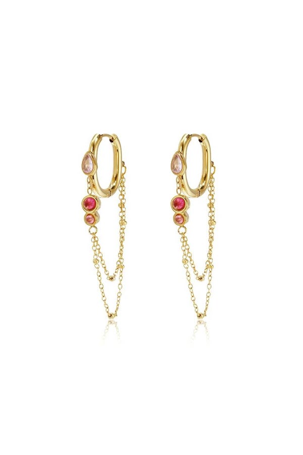 Oorbellen Pink Stardust