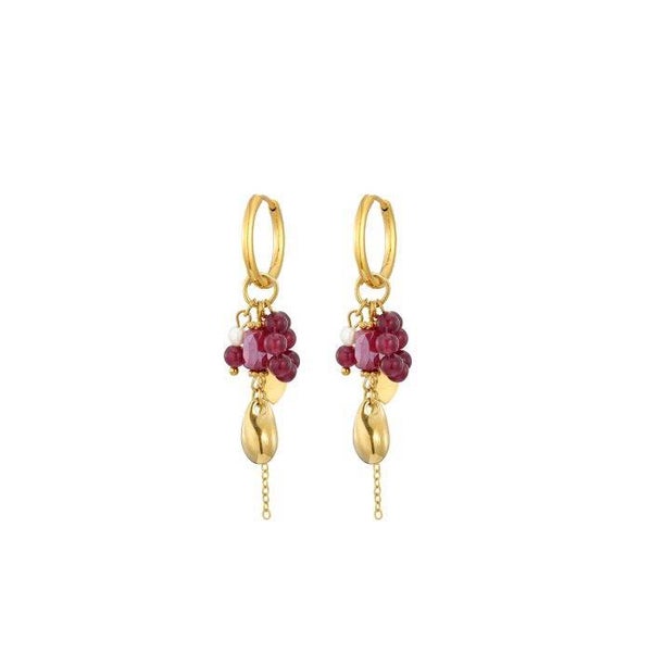 Oorbellen Camille (rood)