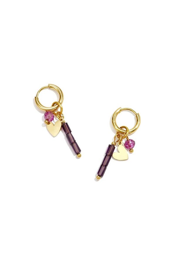 Oorbellen Plum