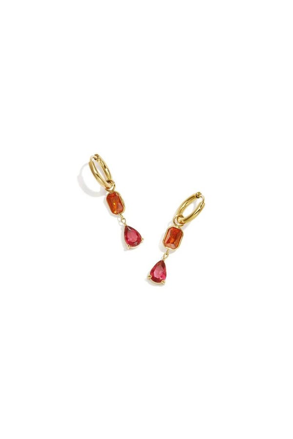 Oorbellen Coco (roze/oranje)