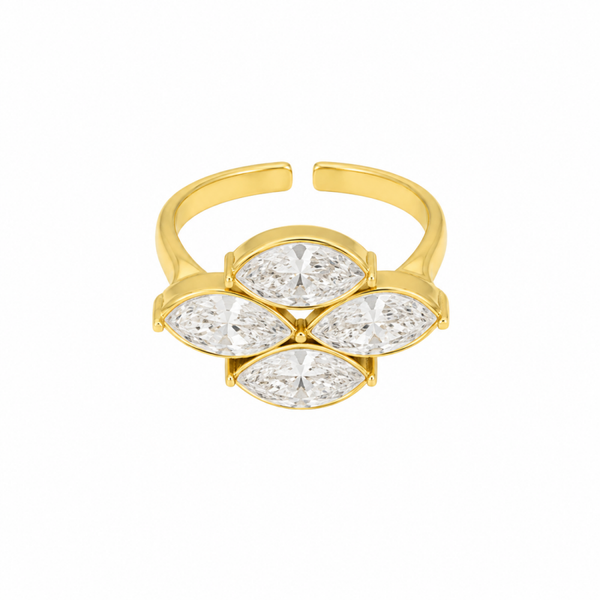 Ring Bloom Strass