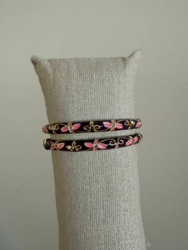 Koperen Bangle (Plum/Roze)