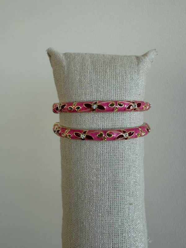 Koperen Bangle (Roze)