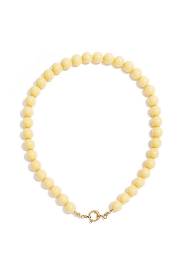 Kralenketting geel