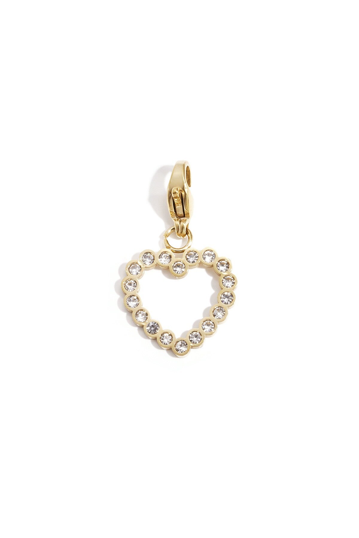 Bedel open hart glitter