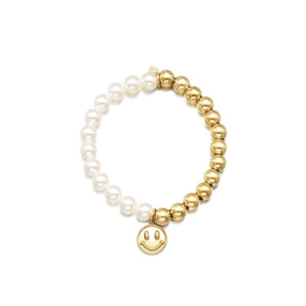 Armband elastiek Smiley
