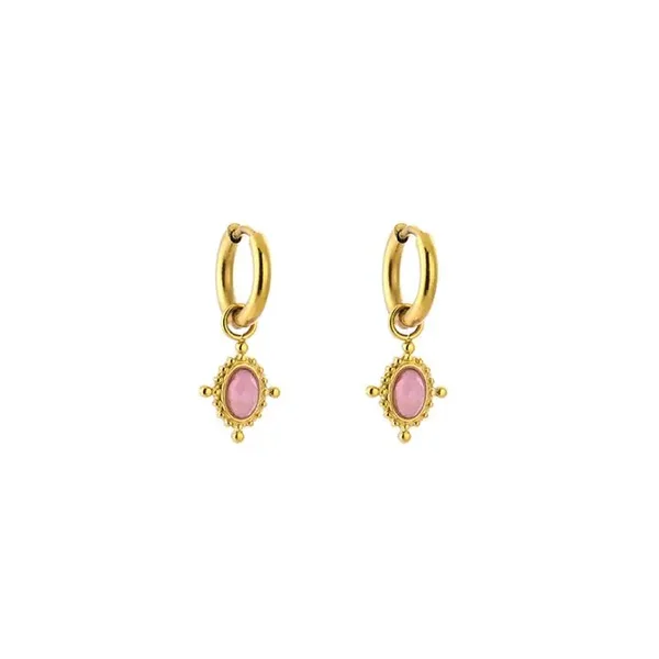 Oorbellen Daphne roze
