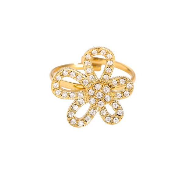 Ring Cool Diamond Flower