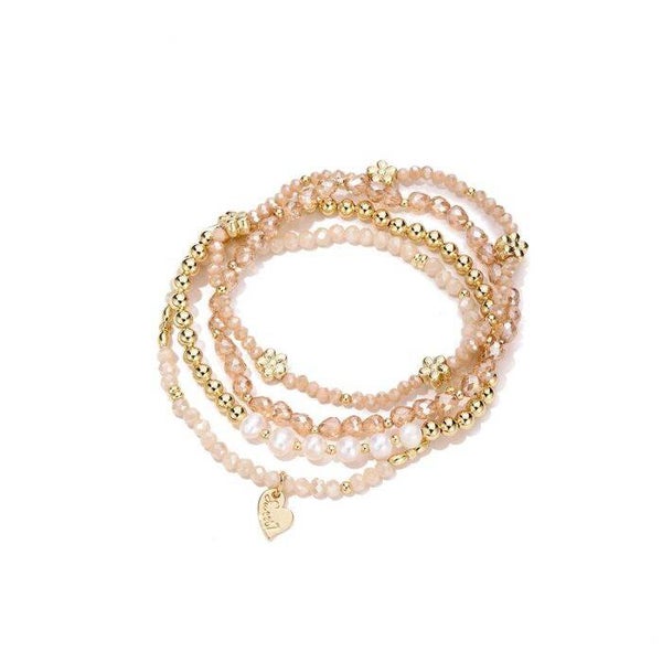 Armbandenset Beige
