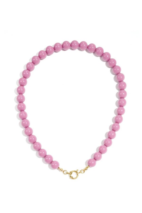 Kralenketting Diep roze
