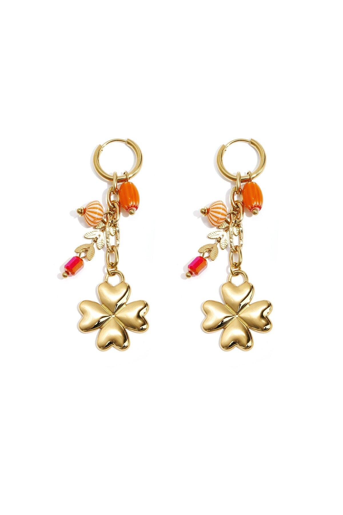 Oorbellen Clover Crush oranje