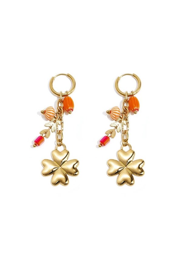 Oorbellen Clover Crush oranje