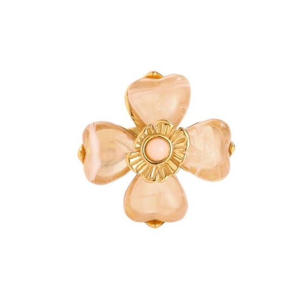 Ring Bloom Club beige