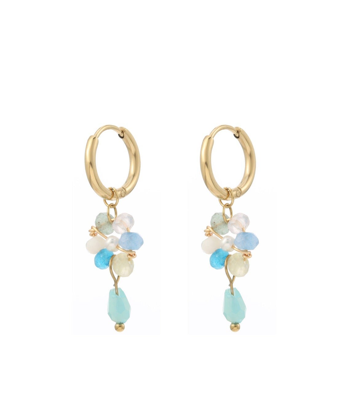 Oorbellen Flower Fiesta (blauw)