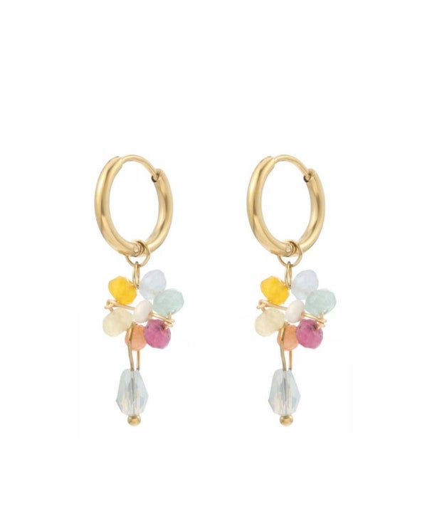 Oorbellen Flower Fiesta (mixed pastel)