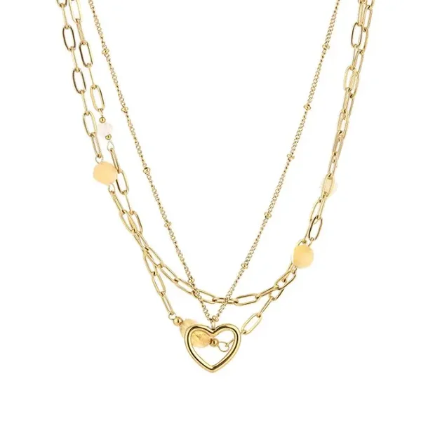 Ketting Sweetheart Club (geel/beige)