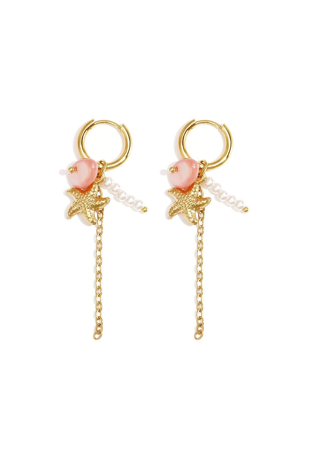 Oorbellen Starry Beach (roze)