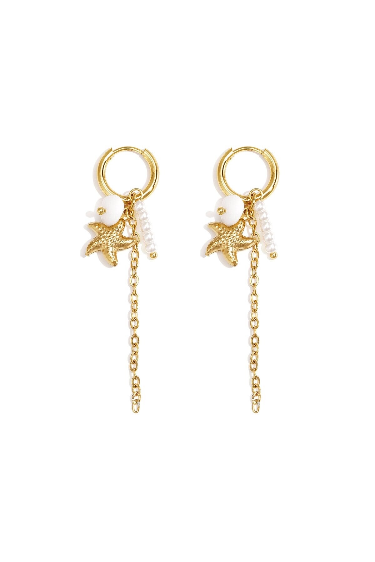 Oorbellen Starry Beach (wit)