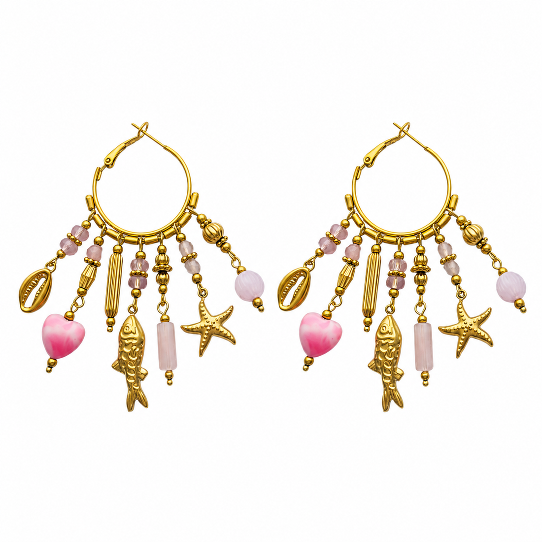 Hoops Happy Fishy roze
