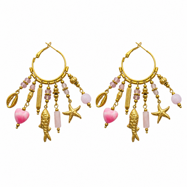 Hoops Happy Fishy roze