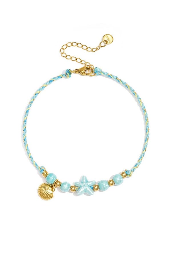 Enkelbandje Starfish Blauw