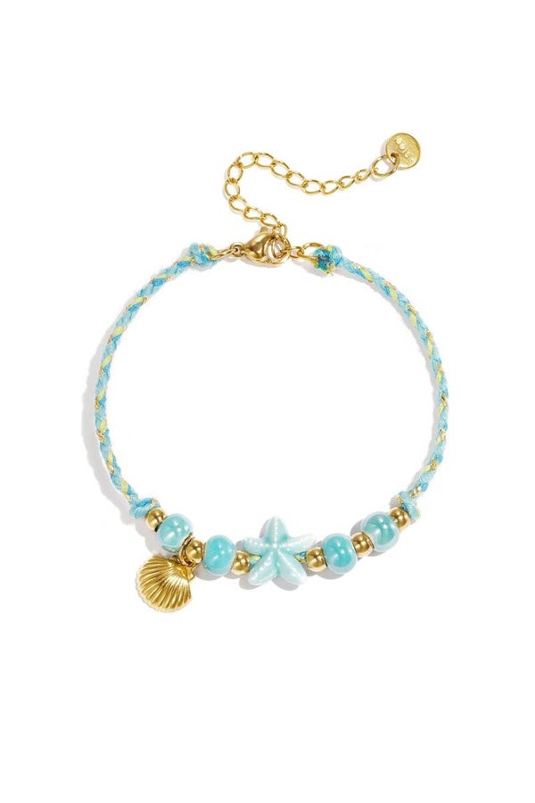 Armband Starfish blauw