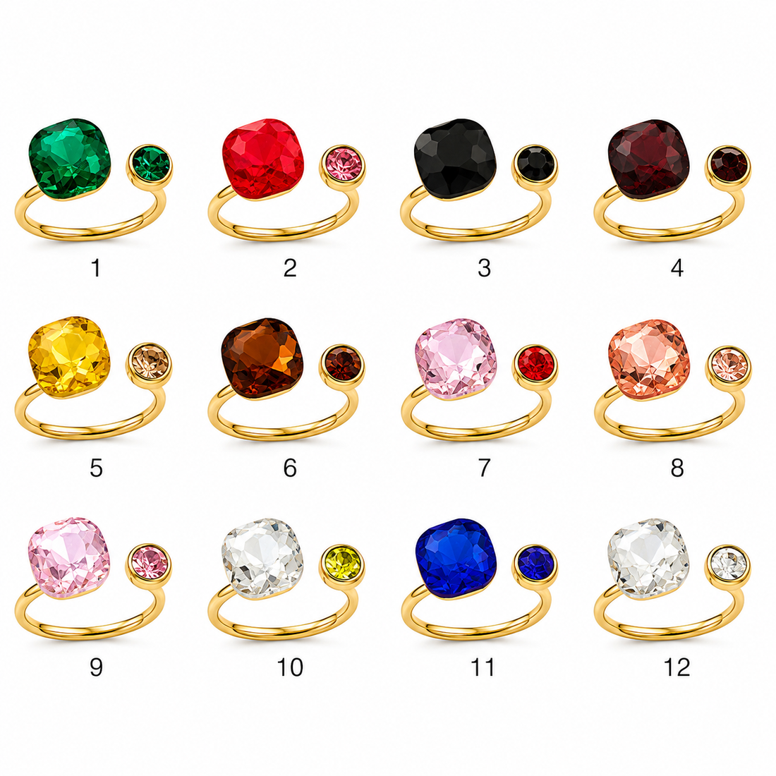 Ring Spring Stone (3 kleuren opties)