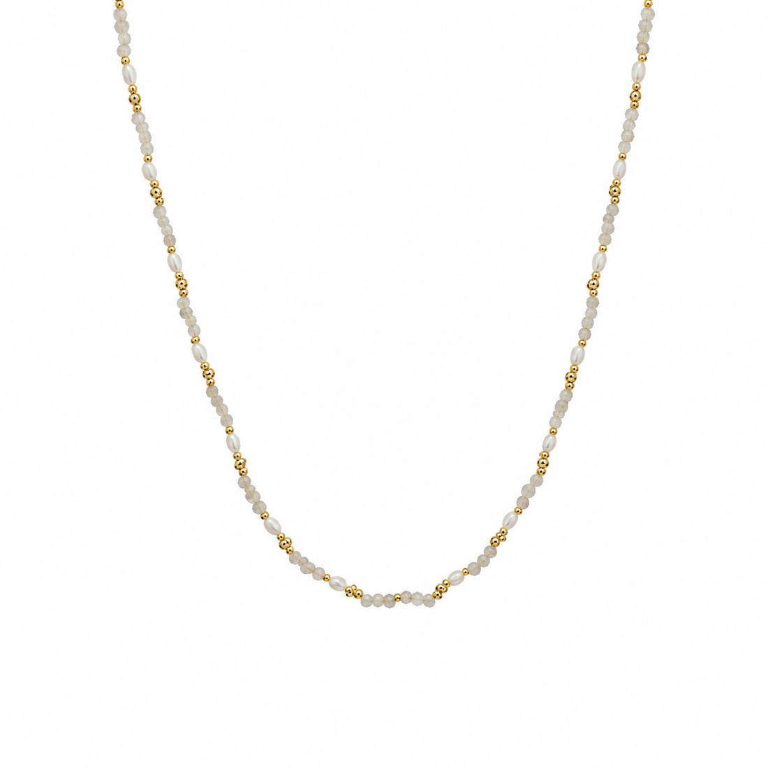 Ketting Stones Crème