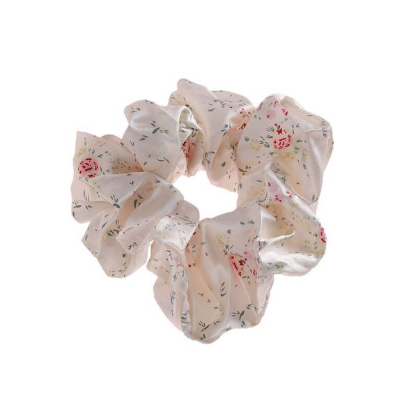 Scrunchie Satin Flower