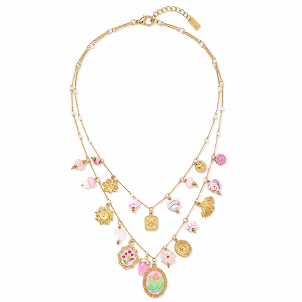 Ketting Double Pink