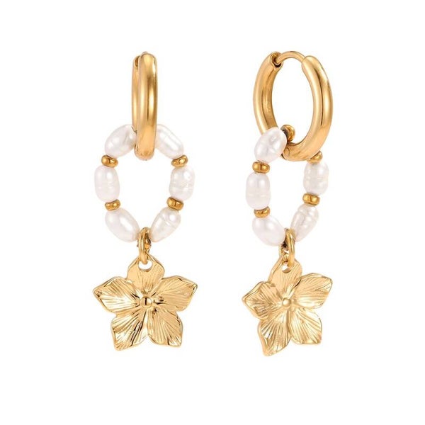 Oorbellen White Lotus